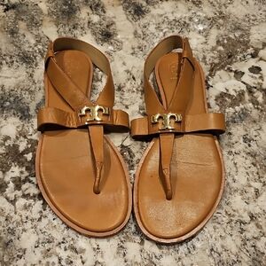 Tory Burch Tan Leather Sandals
